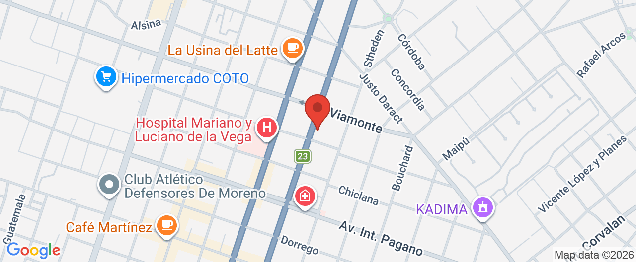 Mapa de la ubicación