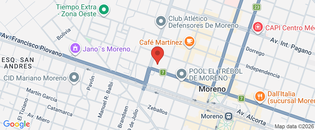 Mapa de la ubicación
