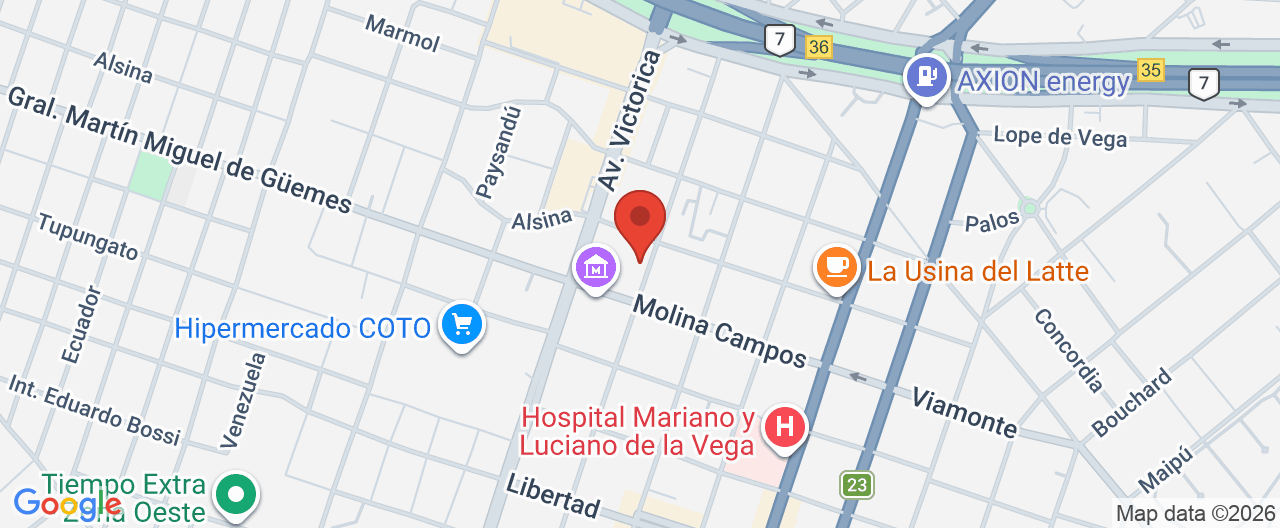 Mapa de la ubicación