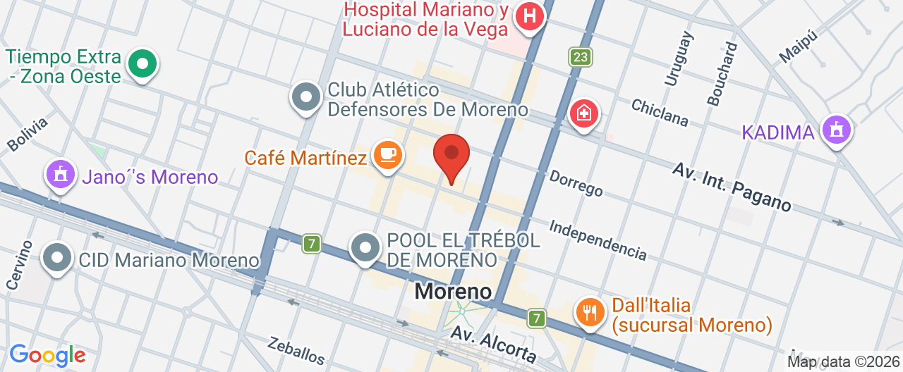 Mapa de la ubicación