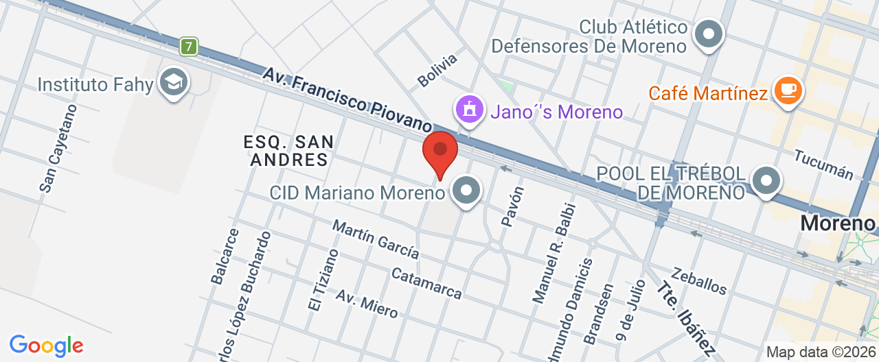 Mapa de la ubicación