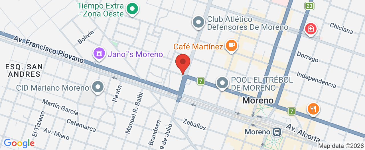 Mapa de la ubicación