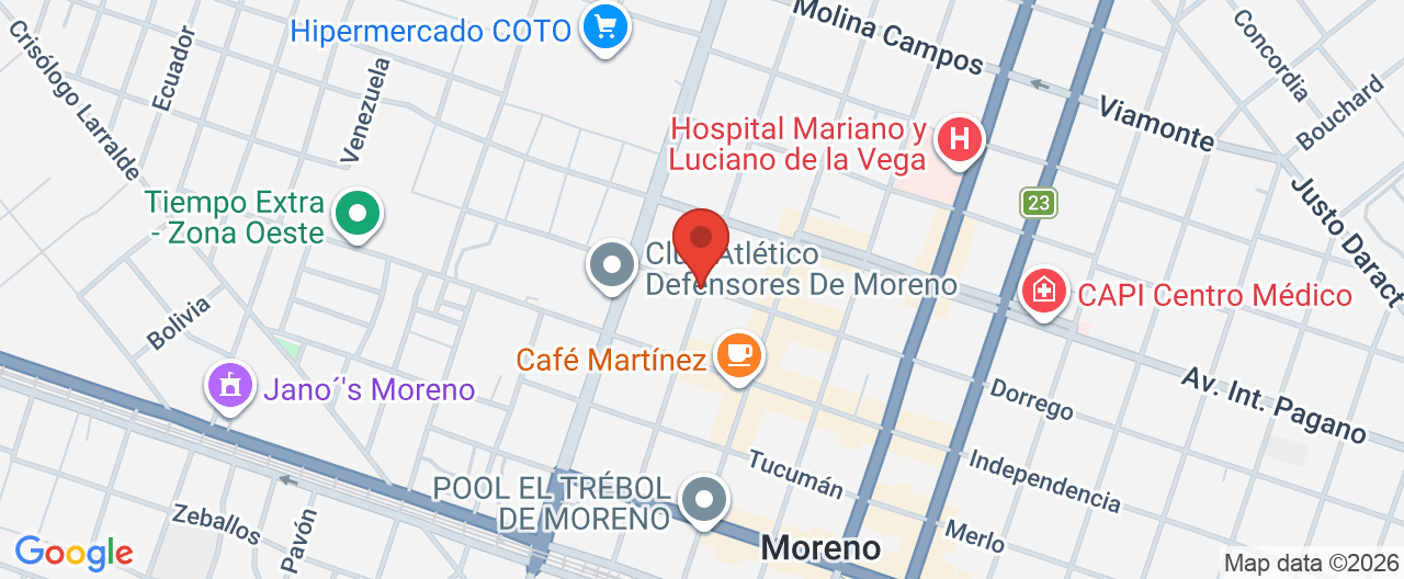 Mapa de la ubicación