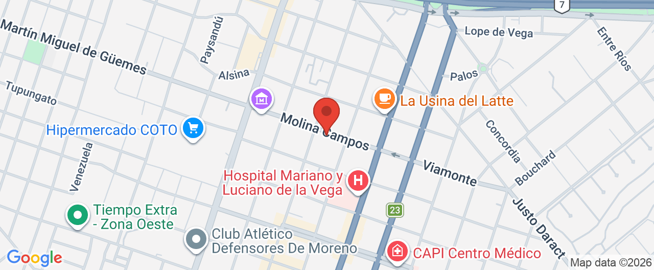Mapa de la ubicación