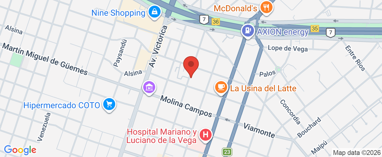 Mapa de la ubicación