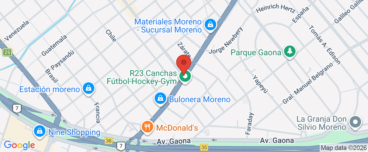 Mapa de la ubicación