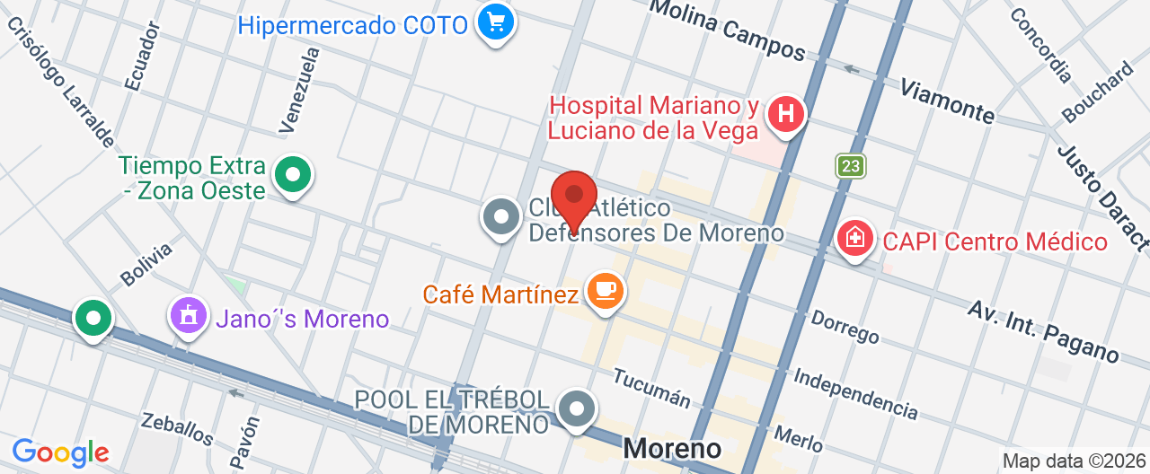 Mapa de la ubicación