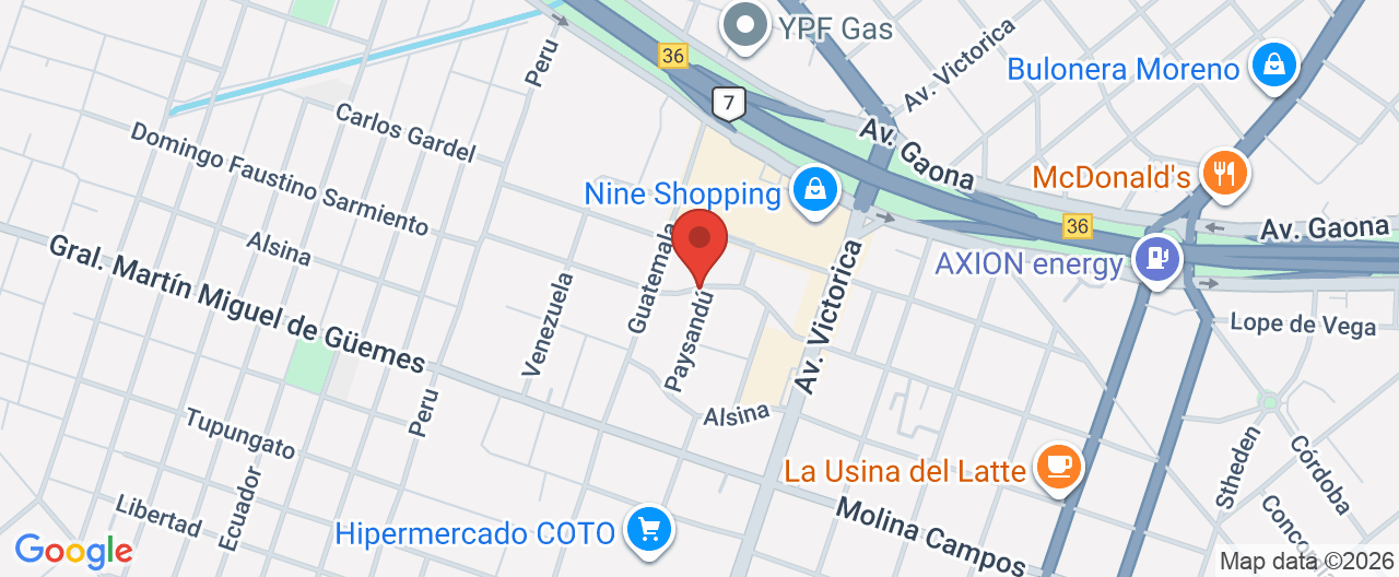 Mapa de la ubicación