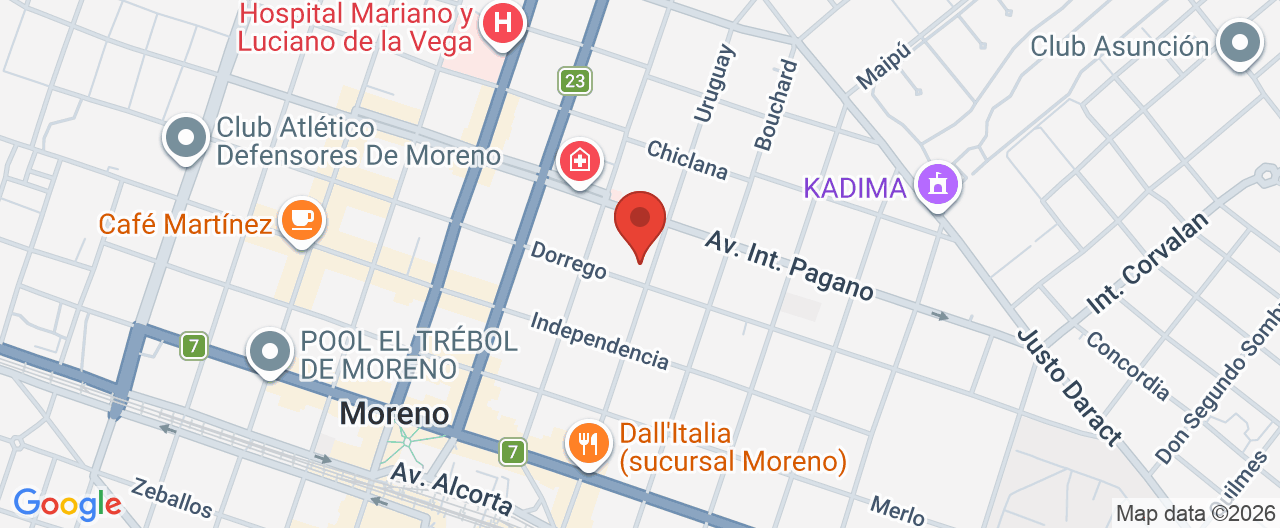 Mapa de la ubicación