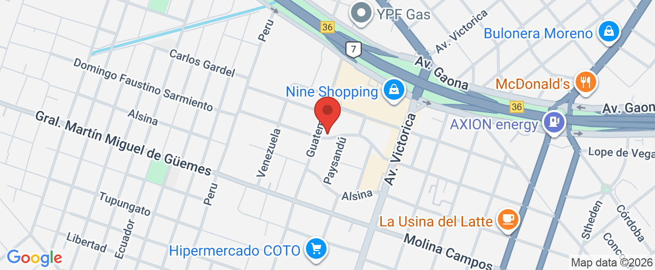 Mapa de la ubicación