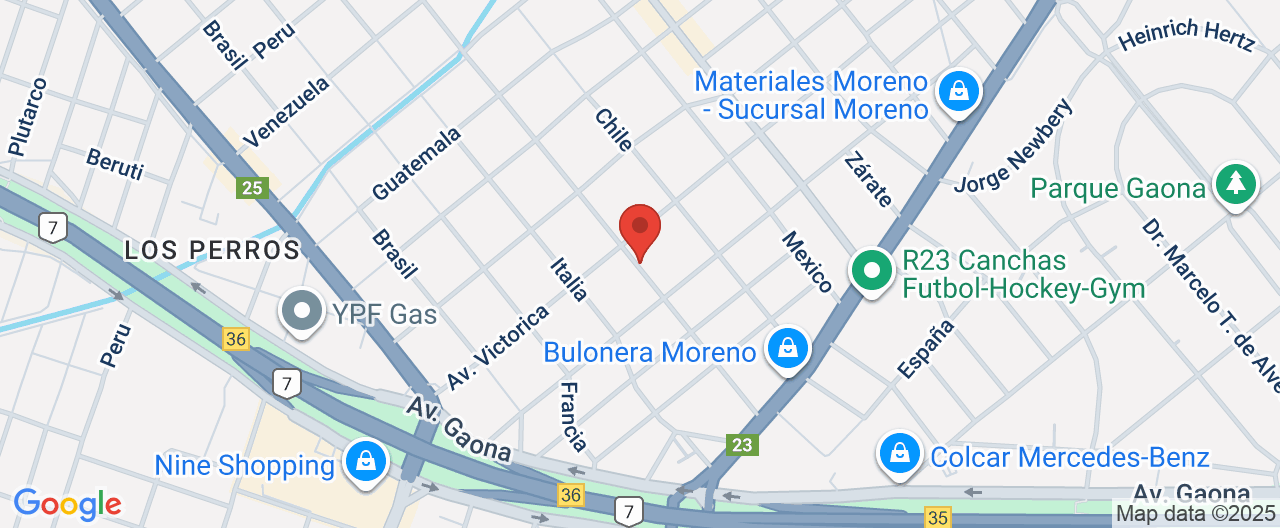 Mapa de la ubicación