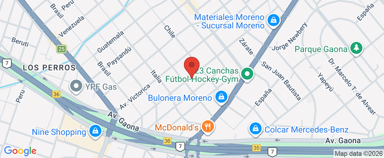 Mapa de la ubicación
