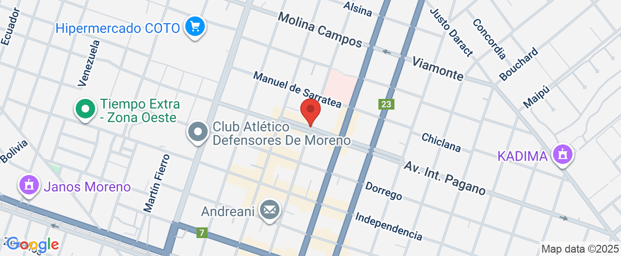 Mapa de la ubicación