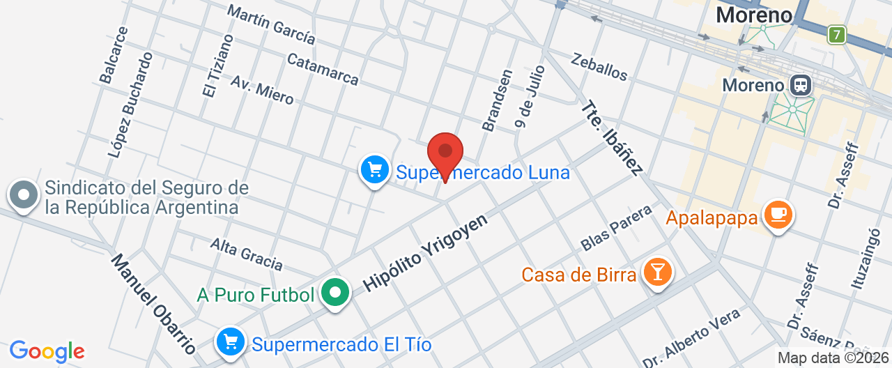 Mapa de la ubicación