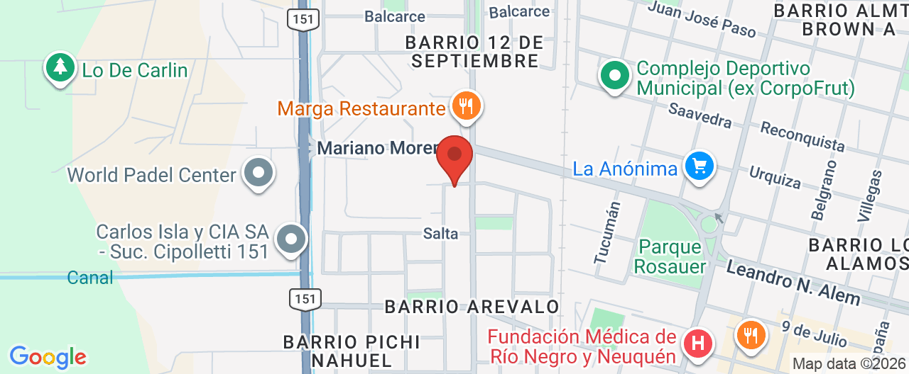Mapa de la ubicación