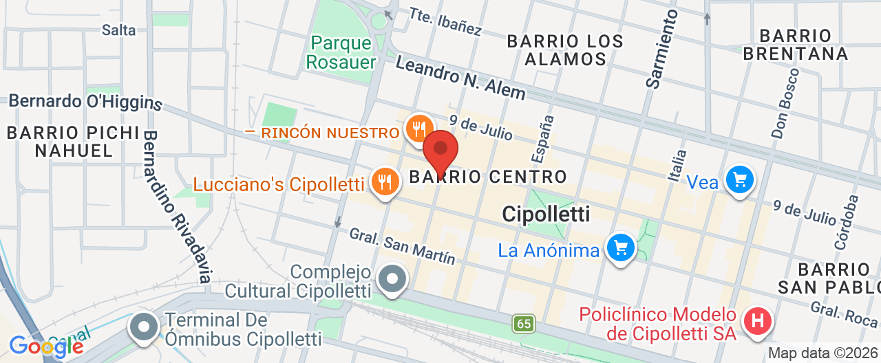 Mapa de la ubicación