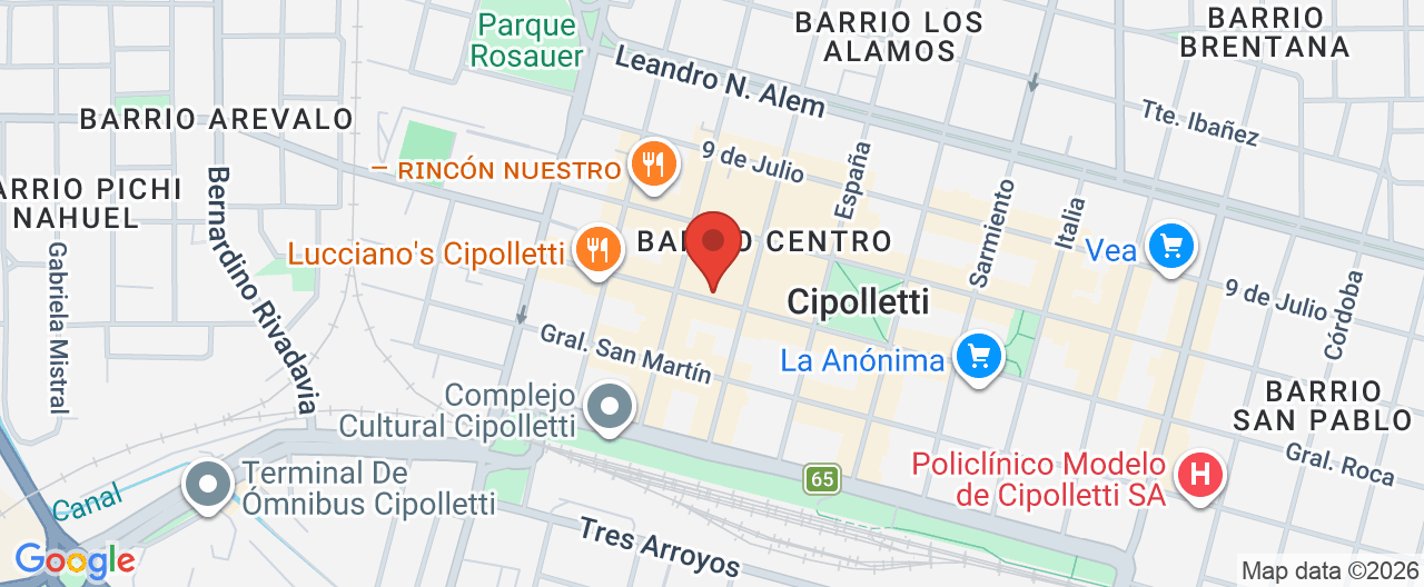 Mapa de la ubicación