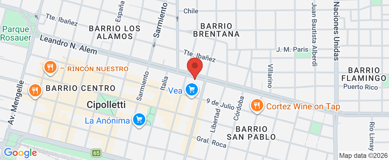 Mapa de la ubicación
