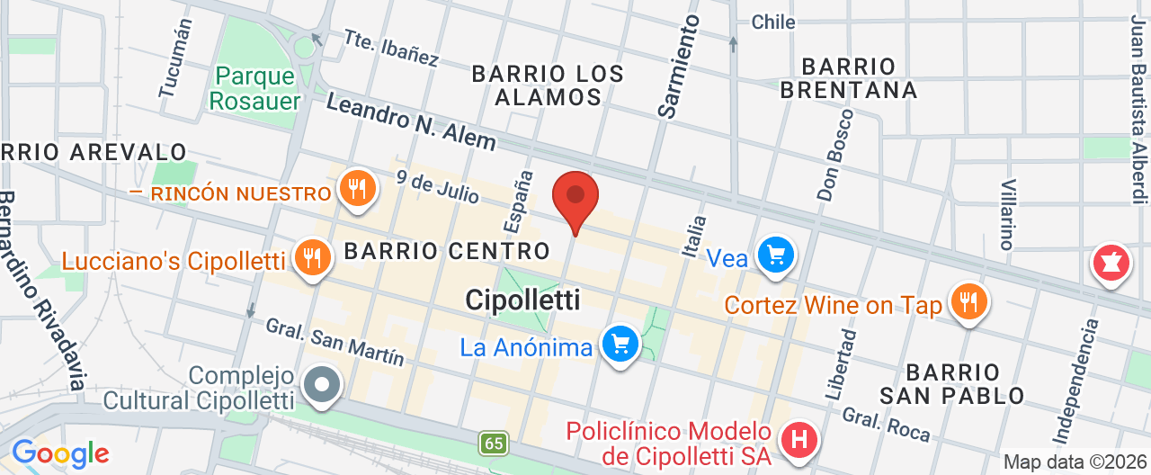 Mapa de la ubicación