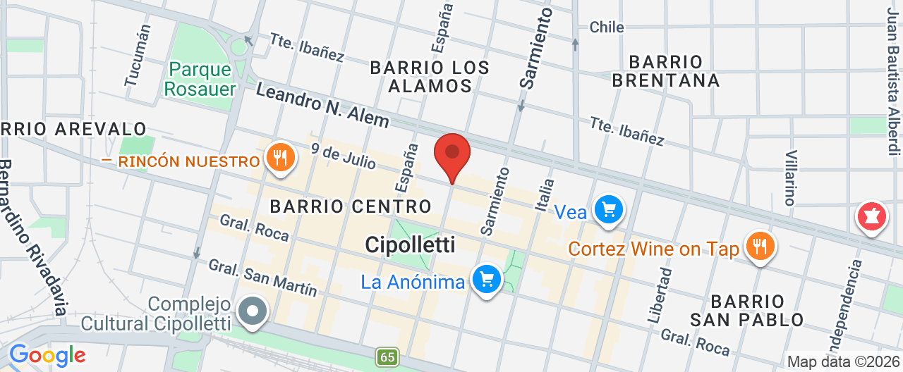 Mapa de la ubicación