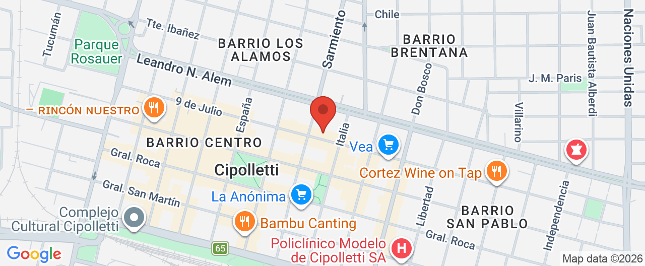 Mapa de la ubicación