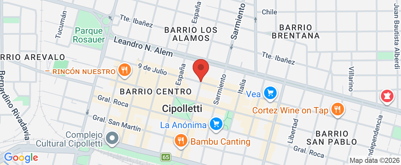 Mapa de la ubicación