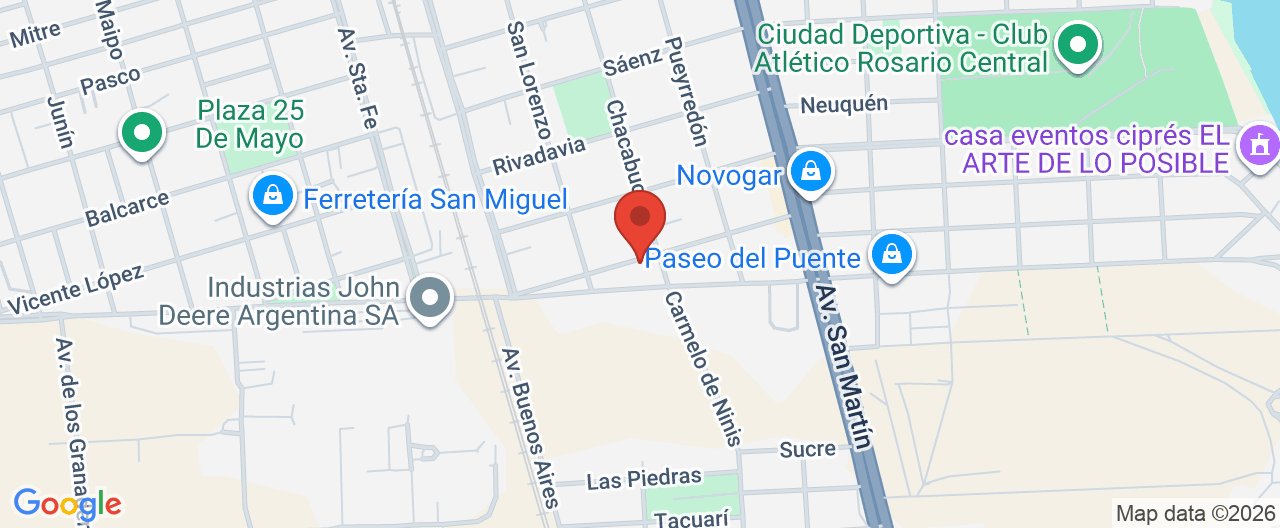 Mapa de la ubicación