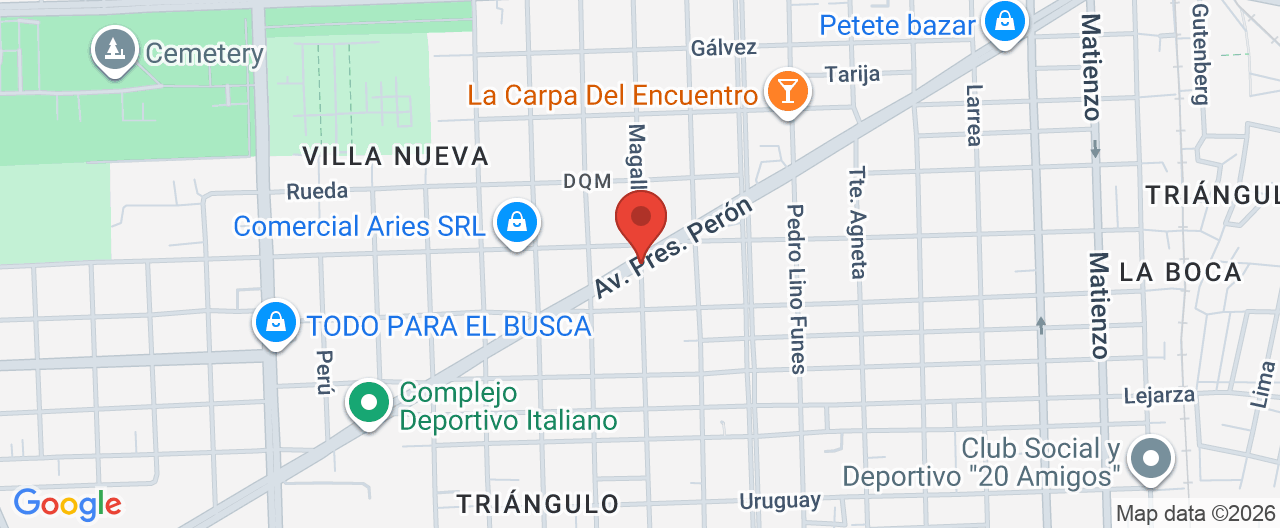 Mapa de la ubicación