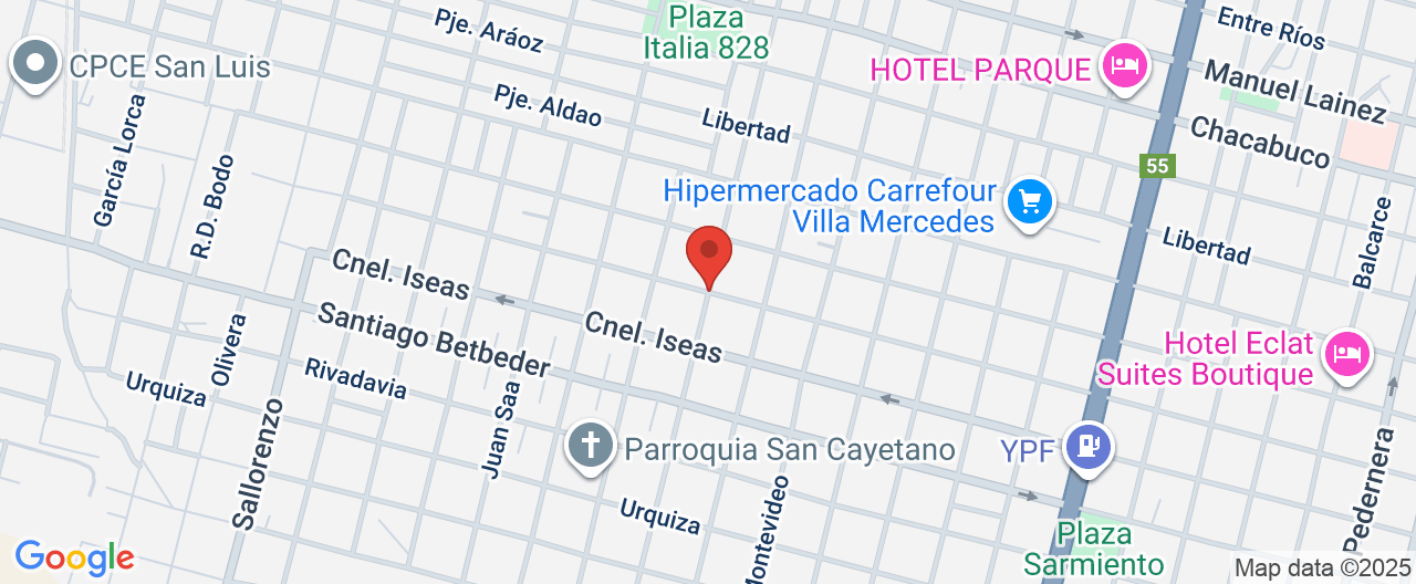 Mapa de la ubicación