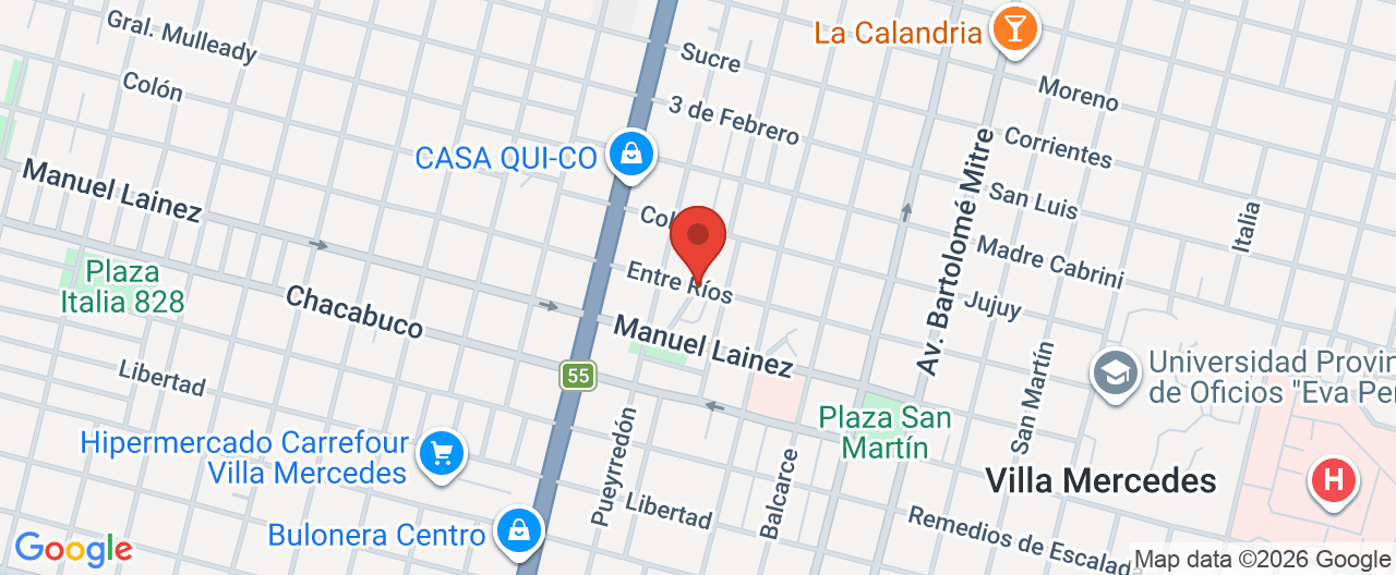 Mapa de la ubicación