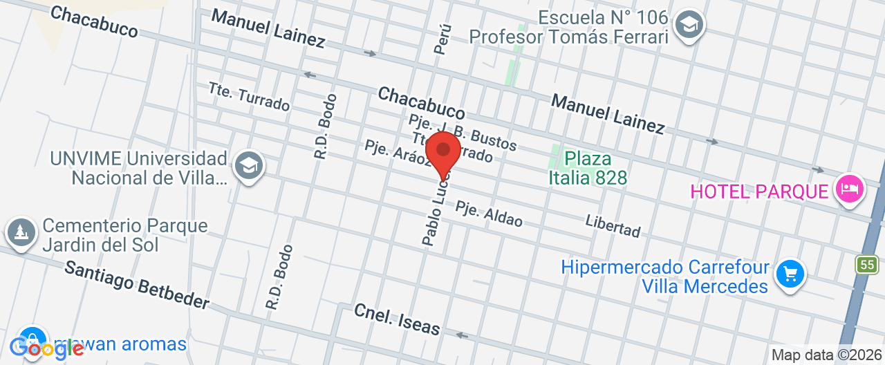 Mapa de la ubicación