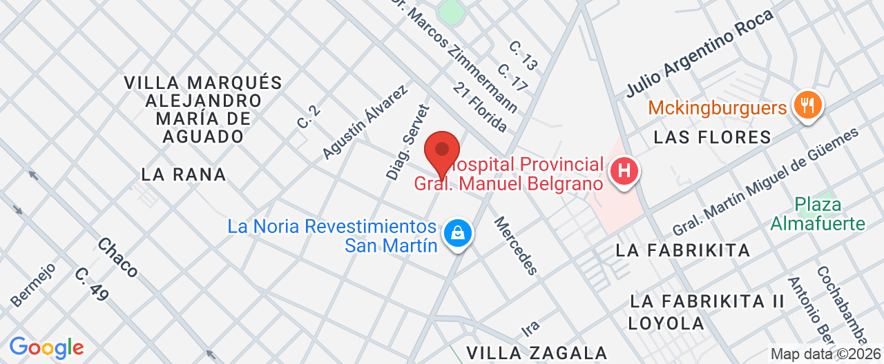 Mapa de la ubicación