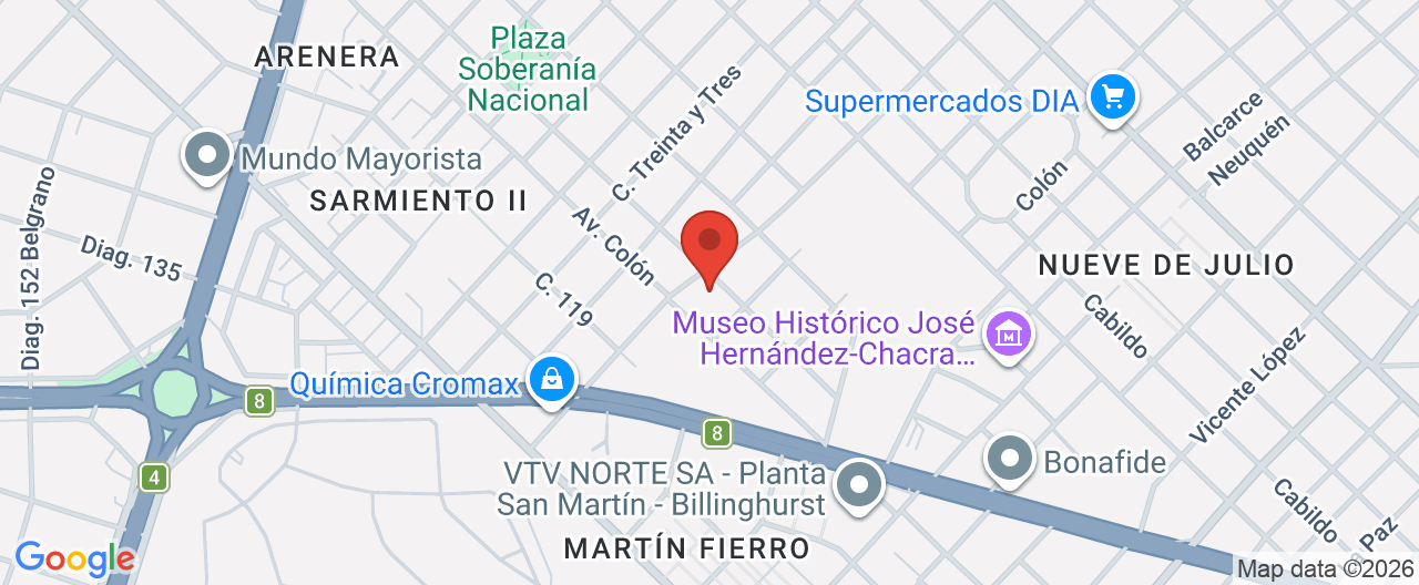 Mapa de la ubicación