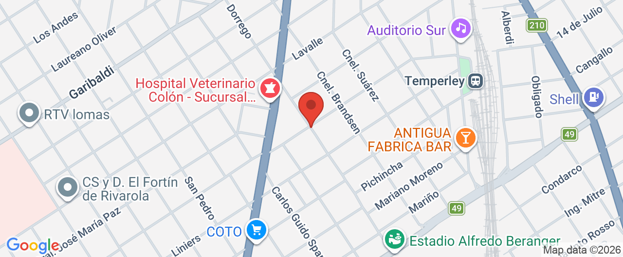 Mapa de la ubicación