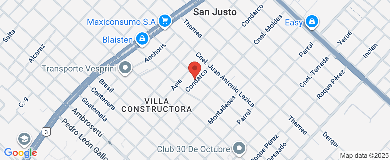 Mapa de la ubicación