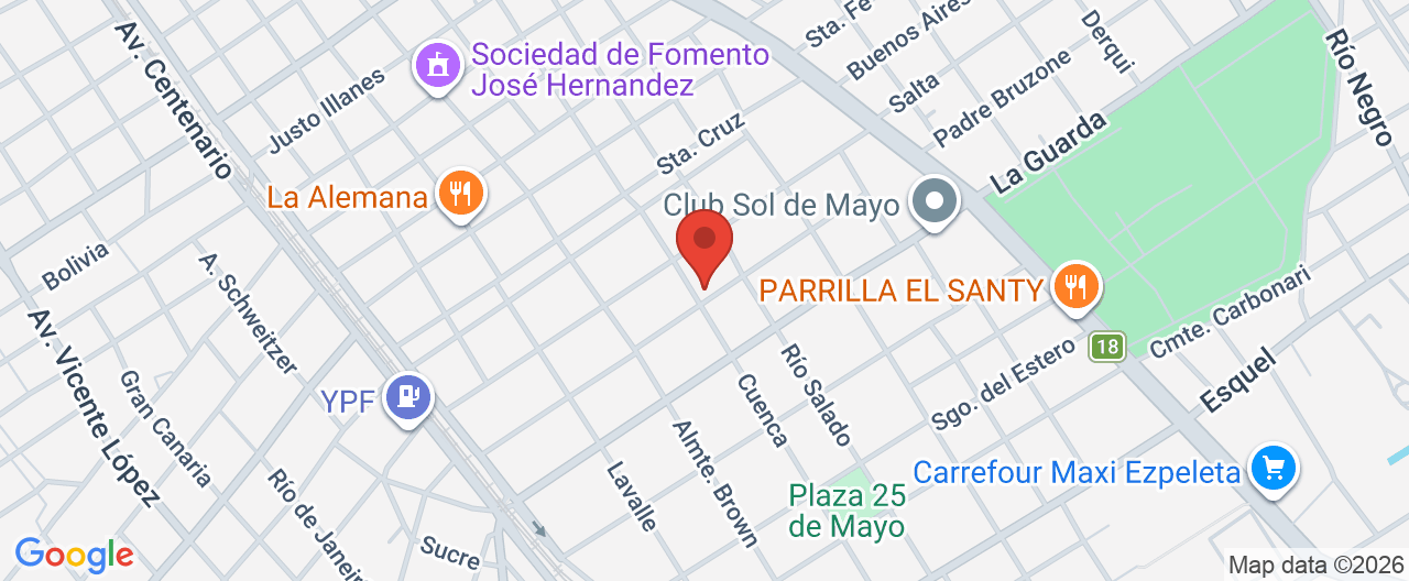 Mapa de la ubicación