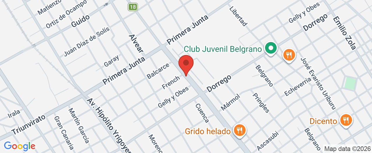 Mapa de la ubicación