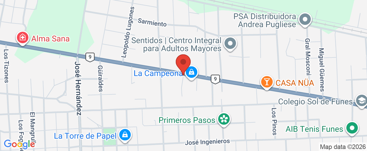 Mapa de la ubicación
