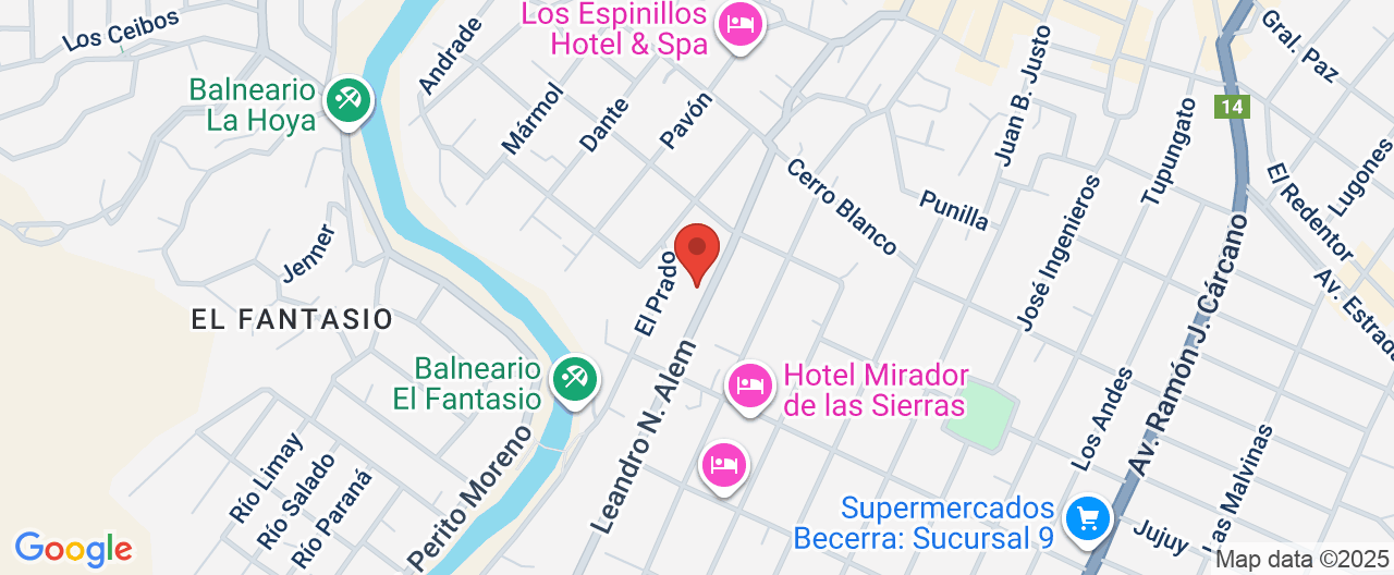 Mapa de la ubicación
