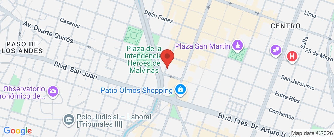 Mapa de la ubicación