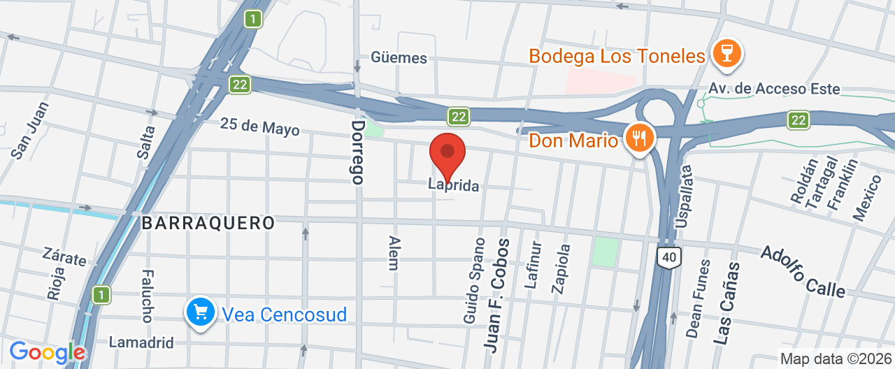 Mapa de la ubicación