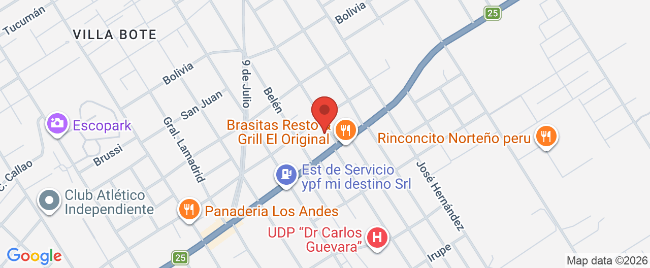 Mapa de la ubicación