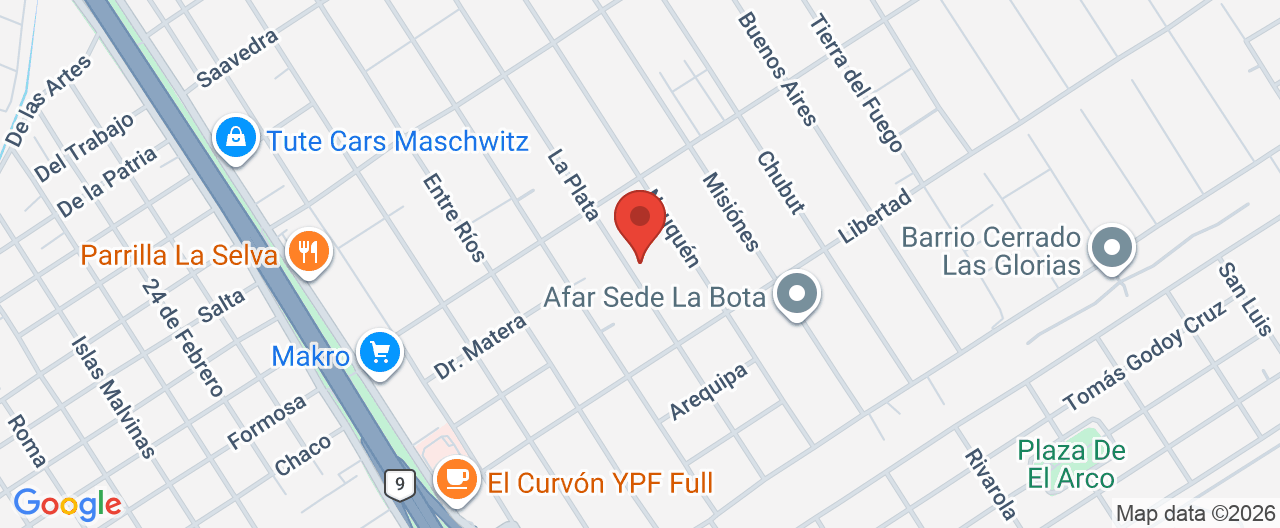 Mapa de la ubicación