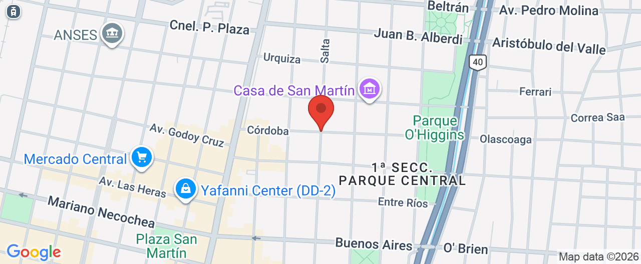 Mapa de la ubicación