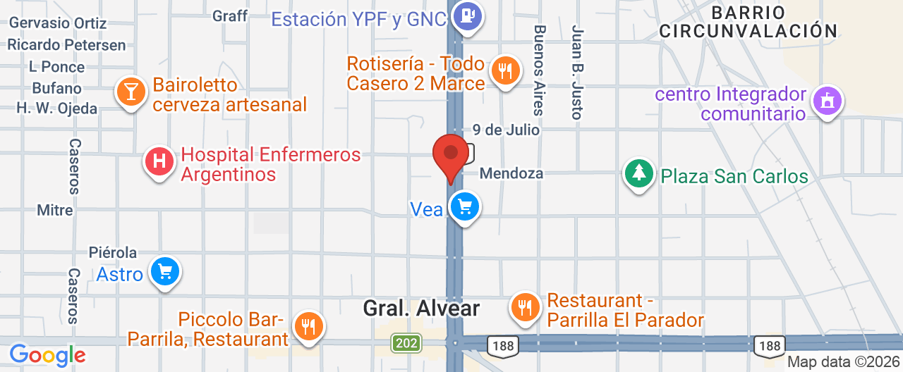Mapa de la ubicación