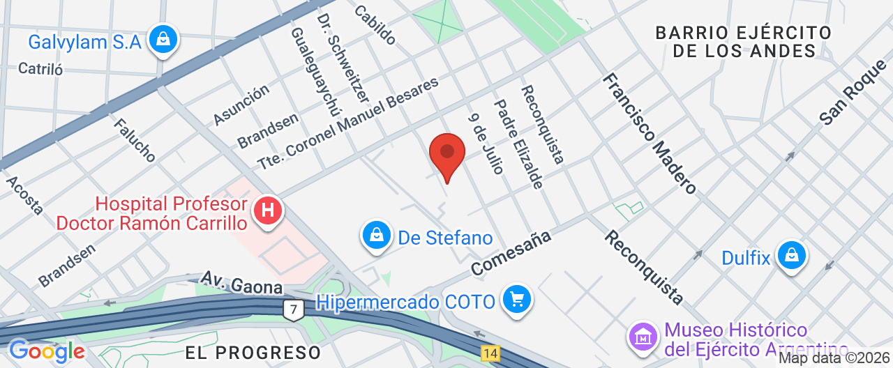 Mapa de la ubicación