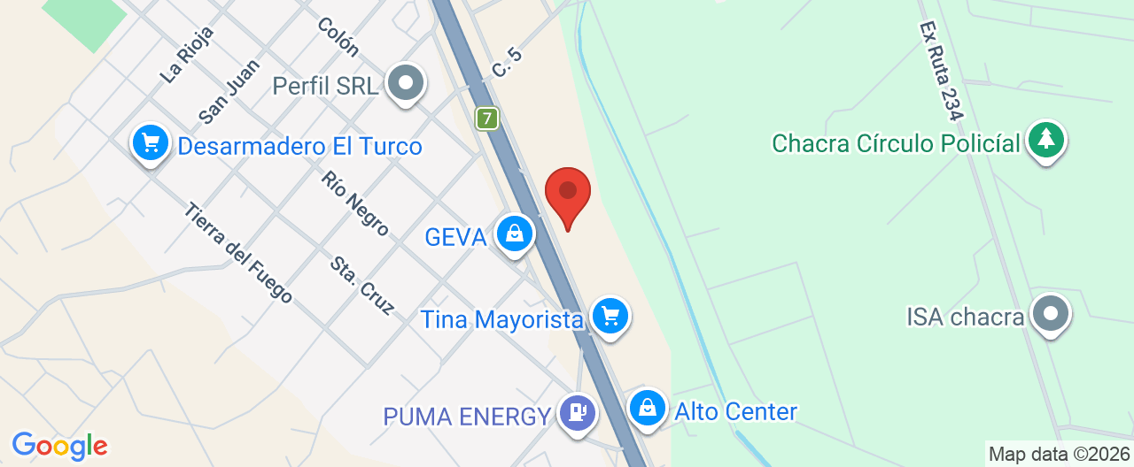 Mapa de la ubicación