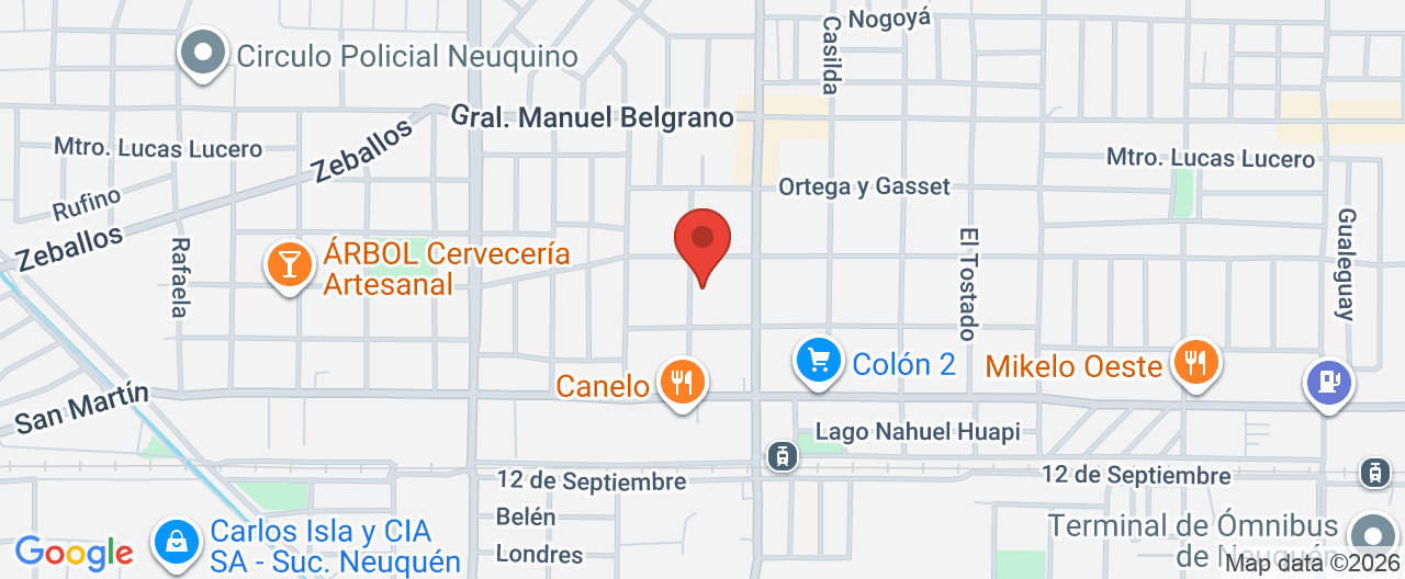 Mapa de la ubicación