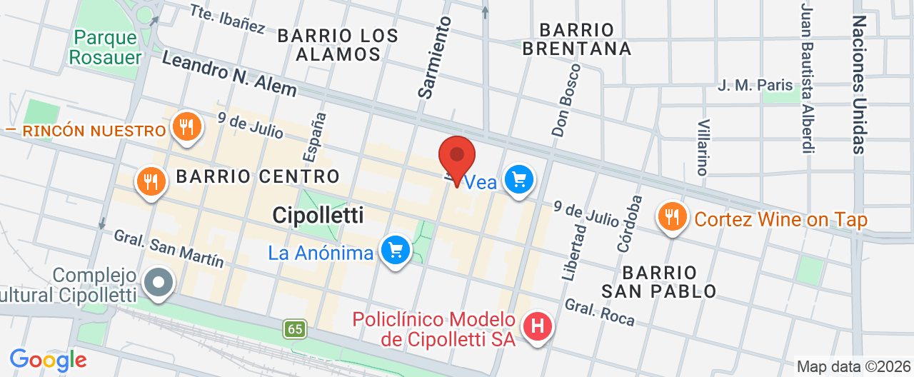 Mapa de la ubicación