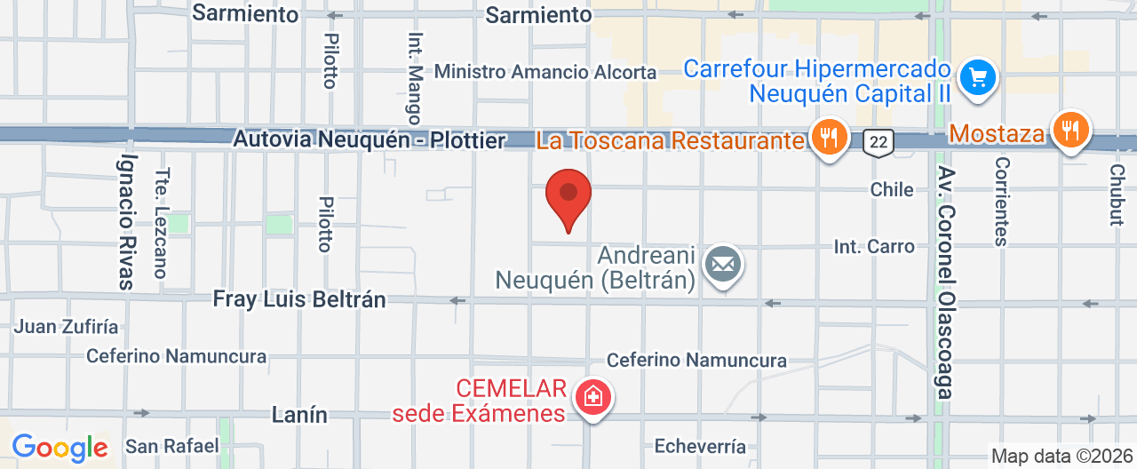 Mapa de la ubicación
